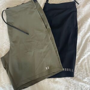 NOBULL Men's Athletic Shorts - Olive and Black